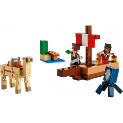 Klocki LEGO 21259 Rejs statkiem pirackim MINECRAFT